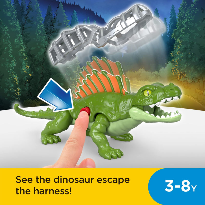 Fisher-Price Imaginext Jurassic World Dominion Dimetrodon Dinosaur Toy with Removable Harness