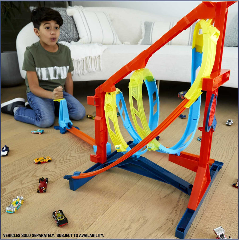 Hot Wheels Track Builder Unlimited Corkscrew Twist Kit Playset Square Imports