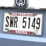 NFL San Francisco 49ers Metal License Plate Frame
