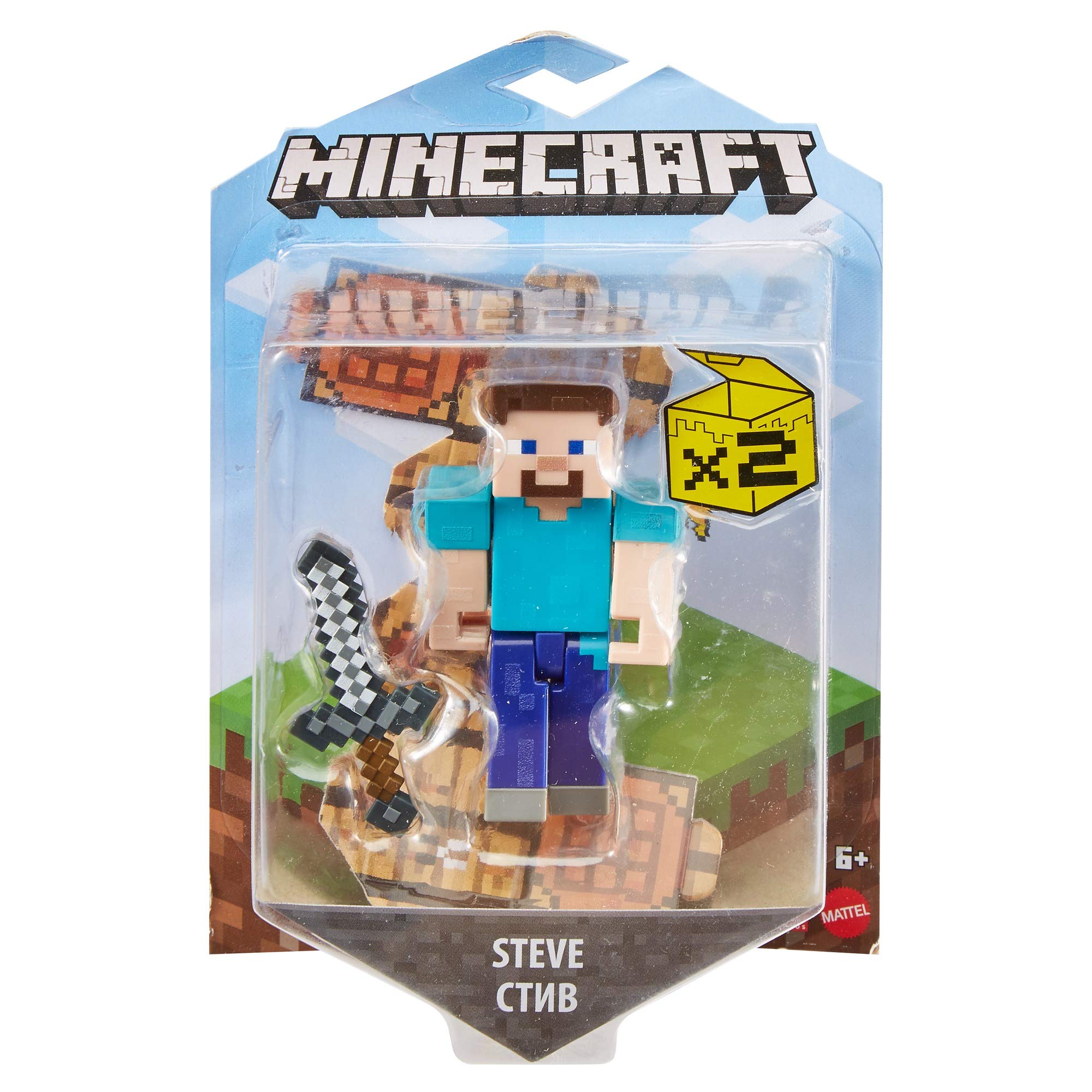  Minecraft Craft-A-Block Bess Figure, Authentic Pixelated  Video-Game Characters, Action Toy to Create, Explore and Survive,  Collectible Gift for Fans Age 6 Years and Older : Toys & Games
