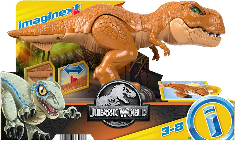 Fisher-Price Imaginext Jurassic World Toys Thrashin Action T Rex Dinosaur Figure