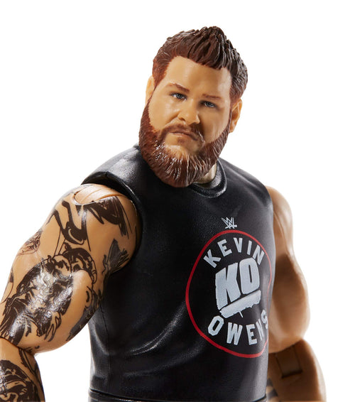 WWE Kevin Owens Basic Series #111 Action Figure in 6-inch Scale with Articulation & Ring Gear