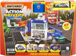 Matchbox Police Station Dispatch Playset with 1 Matchbox Helicopter & 1 Matchbox Ford Police Car, with Lights & Sounds