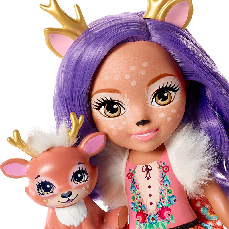 EnchanTimals Enchantimals Danessa Deer and Sprint Doll Classic Collectible Figures