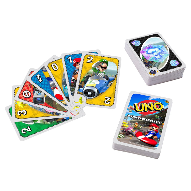 UNO Mario Kart Card Game with 112 Cards & Instructions