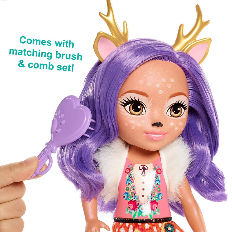 EnchanTimals Enchantimals Danessa Deer and Sprint Doll Classic Collectible Figures