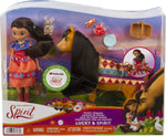 Spirit & Lucky's Picnic, Lucky Doll (7 in), Spirit Horse (8 in) & Picnic Accessories: Bunny, Blanket, Basket, Plate, Horse Treats, Ages 3 Years Old & Up