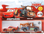 Disney Cars Toys and Pixar Cars 3, Mater & Lightning McQueen 2-Pack, 1:55 Scale Die-Cast Fan Favorite Character Vehicles for Racing and Storytelling Fun