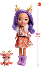EnchanTimals Enchantimals Danessa Deer and Sprint Doll Classic Collectible Figures