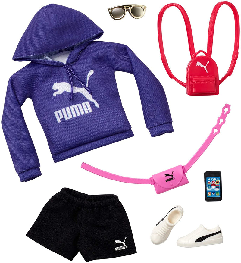 Clothes PUMA Pack with Purple Hoodie and 6 Accessories – Square Imports