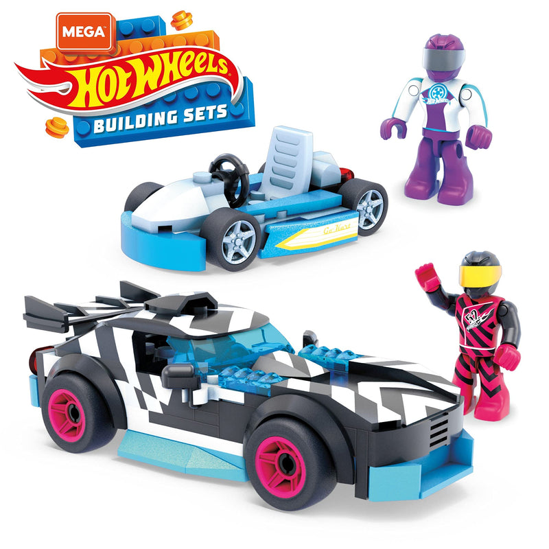 Hot Wheels Mega Construx Track Ripper and Kart Construction Set