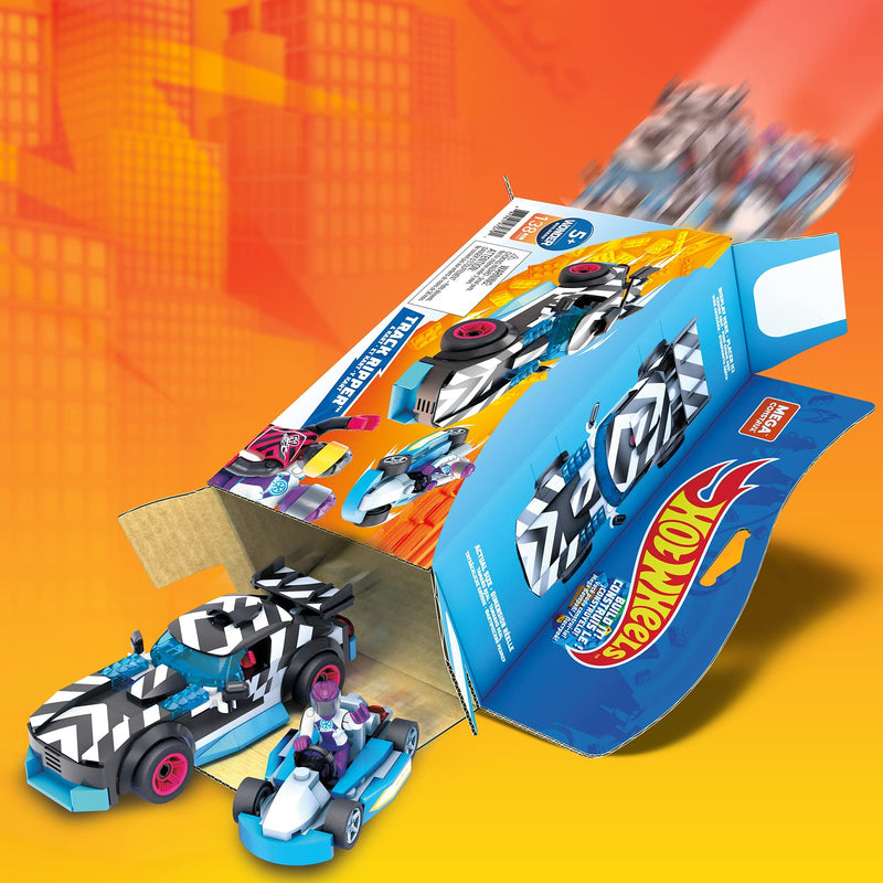 Hot Wheels Mega Construx Track Ripper and Kart Construction Set