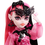 Monster High Doll, Draculaura with Accessories and Pet Bat, Posable Fashion Doll with Pink and Black Hair