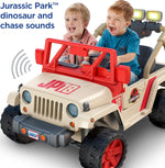 Fisher-Price Power Wheels Jurassic Park Jeep Wrangler Ride-On Vehicle
