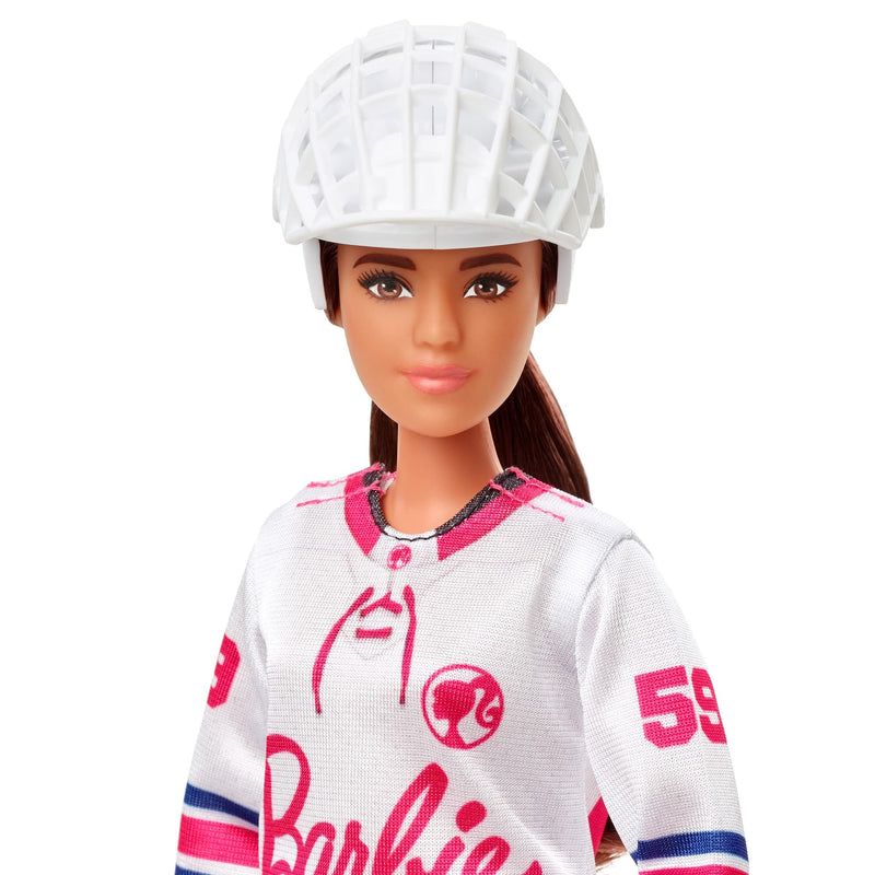 Barbie Winter Sports Hockey Player Brunette Doll & Curvy Shape