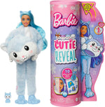 Barbie Doll, Cutie Reveal Husky Plush Costume Doll with 10 Surprises, Mini Pet, Color Change and Accessories, Snowflake Sparkle