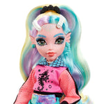 Monster High Doll, Lagoona Blue with Accessories and Pet Piranha, Posable Fashion Doll with Colorful Streaked Hair