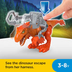 Fisher-Price Imaginext Jurassic World Dominion Pyroraptor Dinosaur Toy with Removable Harness for Preschool Kids Ages 3 and Up