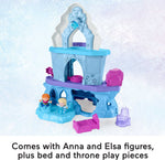 Disney Frozen Toy, Fisher-Price Little People Playset with Anna and Elsa Toys Lights and Music for Toddlers, Elsa’s Enchanted Lights Palace
