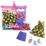 Barbie Fashions 2-Pack Clothing Set Yellow Plaid