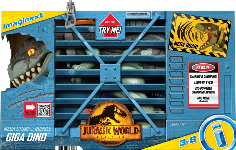 Imaginext Jurassic World Dominion Giga Dinosaur Toy with Owen