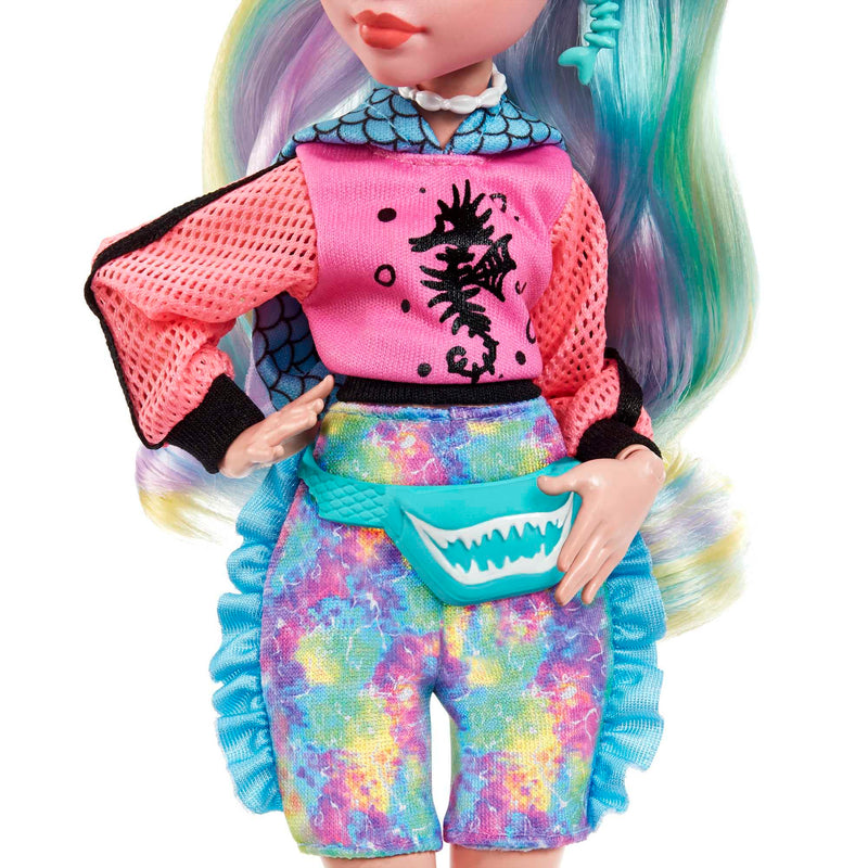 Monster High Doll, Lagoona Blue with Accessories and Pet Piranha, Posable Fashion Doll with Colorful Streaked Hair