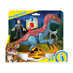 Fisher-Price Imaginext Jurassic World Dominion Therizinosaurus Dinosaur & Owen Grady 3-Piece Poseable Figure Set