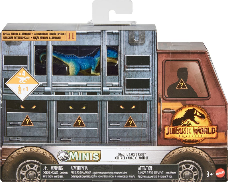 Jurassic World Dominion Chaotic Cargo Pack of 5 Mini Figures with Instant Pose Changes