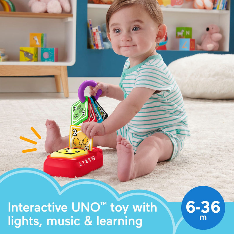 Fisher-Price Laugh & Learn Counting and Colors UNO, Electronic Learning Toy with Lights and Music