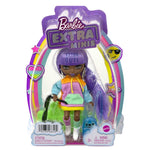 Barbie Extra Minis Doll #7 (5.5 in) Wearing Color-Block Hoodie Dress & Boots, with Doll Stand & Accessories
