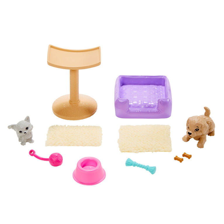 Barbie Accessory Pack, Beach Theme, with 6 Pieces Including Pet