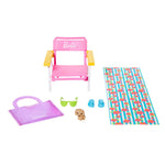 Barbie Accessory Pack, Beach Theme, with 6 Pieces Including Pet