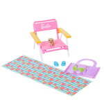 Barbie Accessory Pack, Beach Theme, with 6 Pieces Including Pet