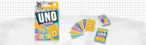 UNO Iconic Series 1990s Matching Card Game with Decade-Themed Design