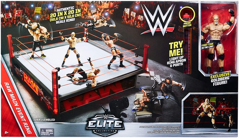 WWE Elite Collection Raw Main Event Ring Playset