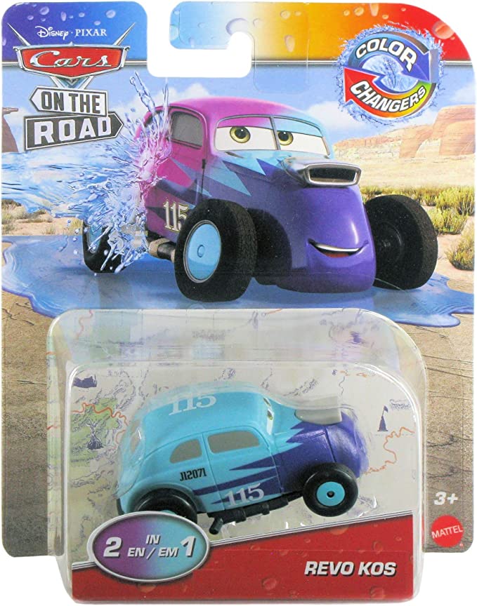 Disney / Pixar Cars Color Changers On The Road Revo Kos Diecast Car