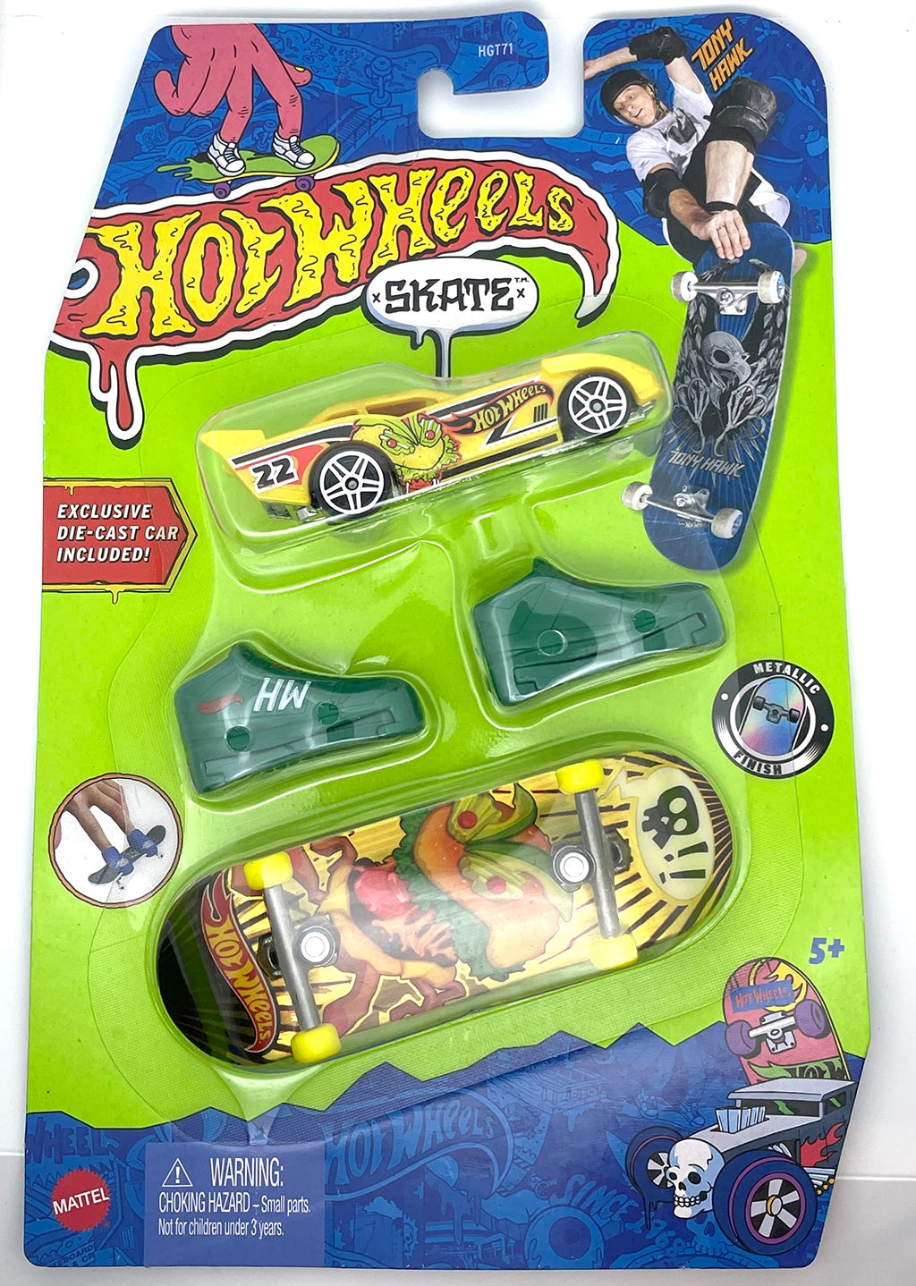 Neon Fury Hot Wheels Skate Fingerboard and Shoes – Square Imports