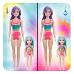 Barbie Color Reveal Gift Set, Tie-Dye Fashion Maker, Color Reveal Barbie Doll, Chelsea Doll and Pet, Tie-Dye Tools and Dye-able Fashions