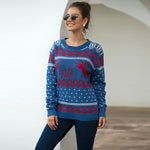 Women's Snowflake Long-sleeve Pullover Sweater