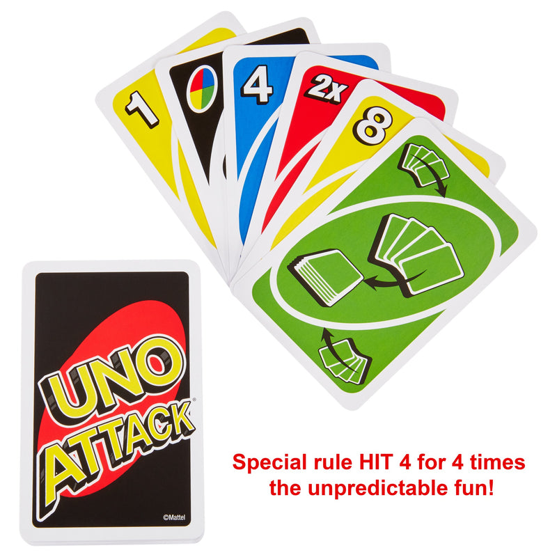 UNO ATTACK Rapid Fire Card Game for 2-10 Players