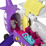 Polly Pocket Pollyville Airplane With Micro Doll and Accessories