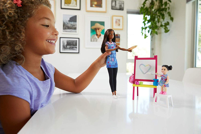 Barbie Art Teacher Playset with Brunette Doll