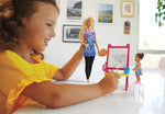 Barbie Art Teacher Playset With Blonde Doll, Toddler Doll, Toy Art Pieces