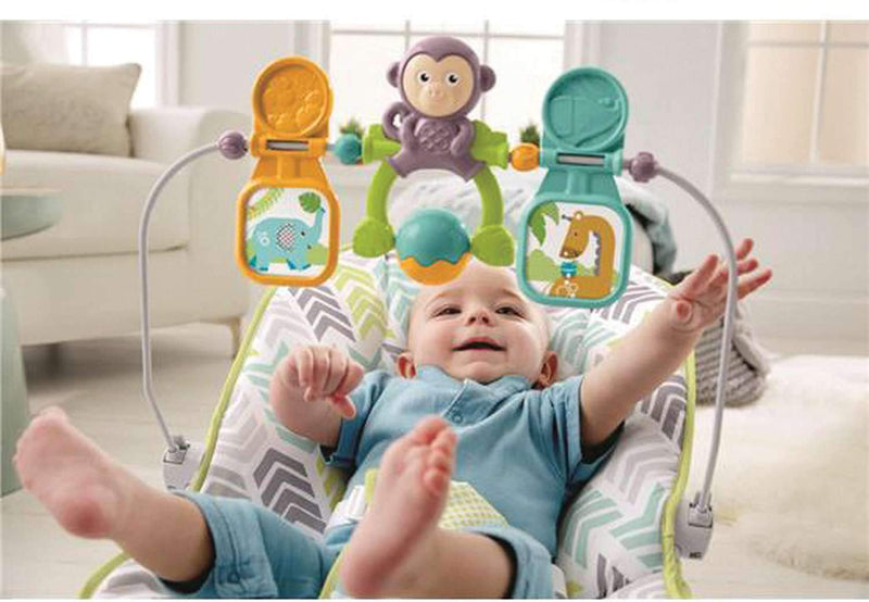 Baby Bouncer with Removable Toy Bar, Green