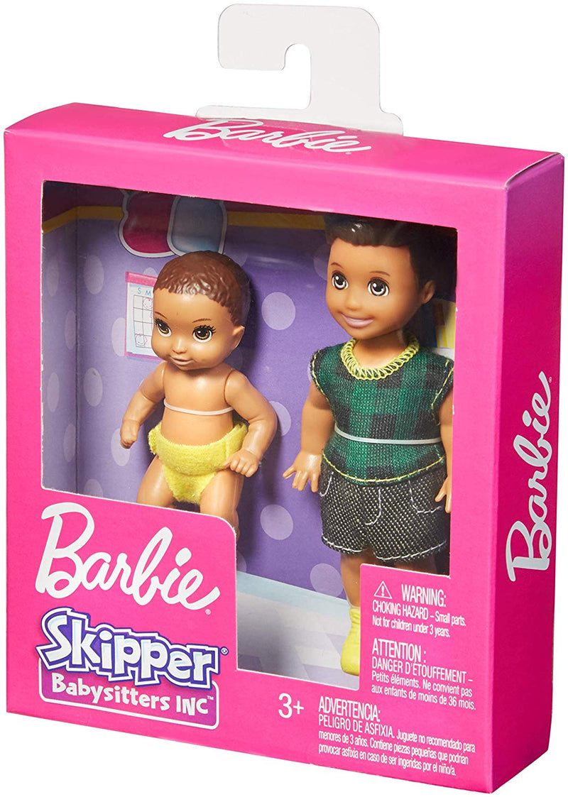 Barbie Skipper Babysitters Inc. Dolls, 2 Pack of Sibling Dolls