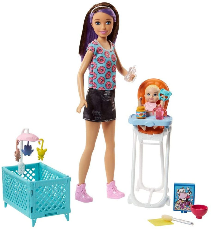 Barbie Babysitting Playset with Skipper Doll