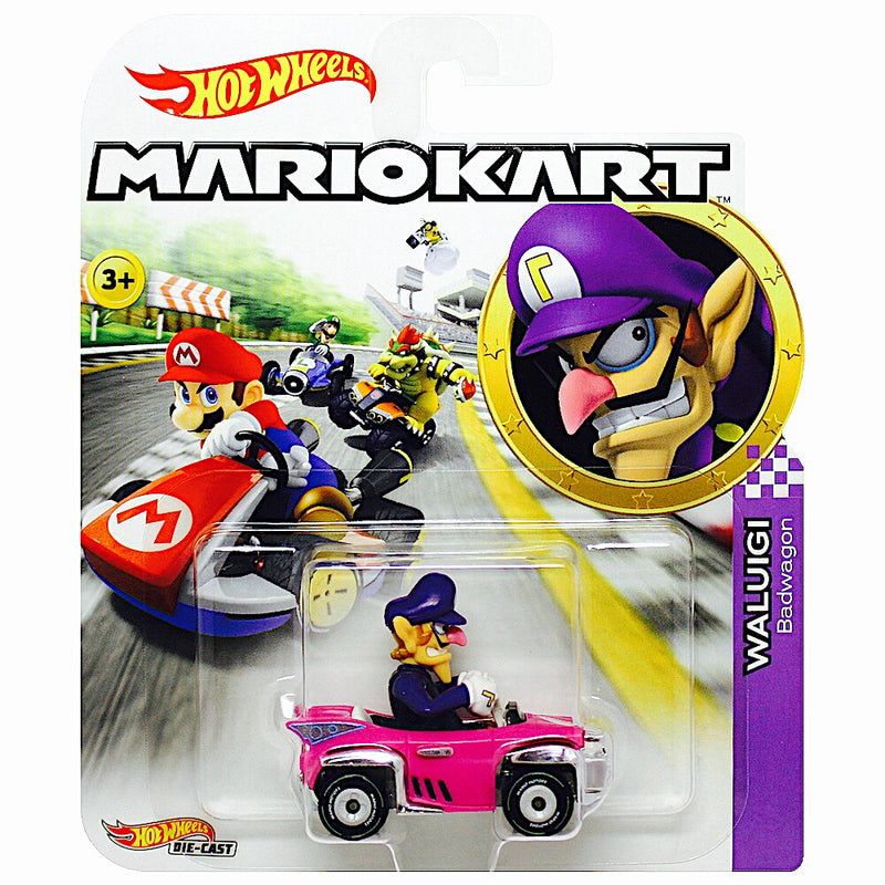 Hot Wheels Mario Kart Waluigi Badwagon Die-Cast