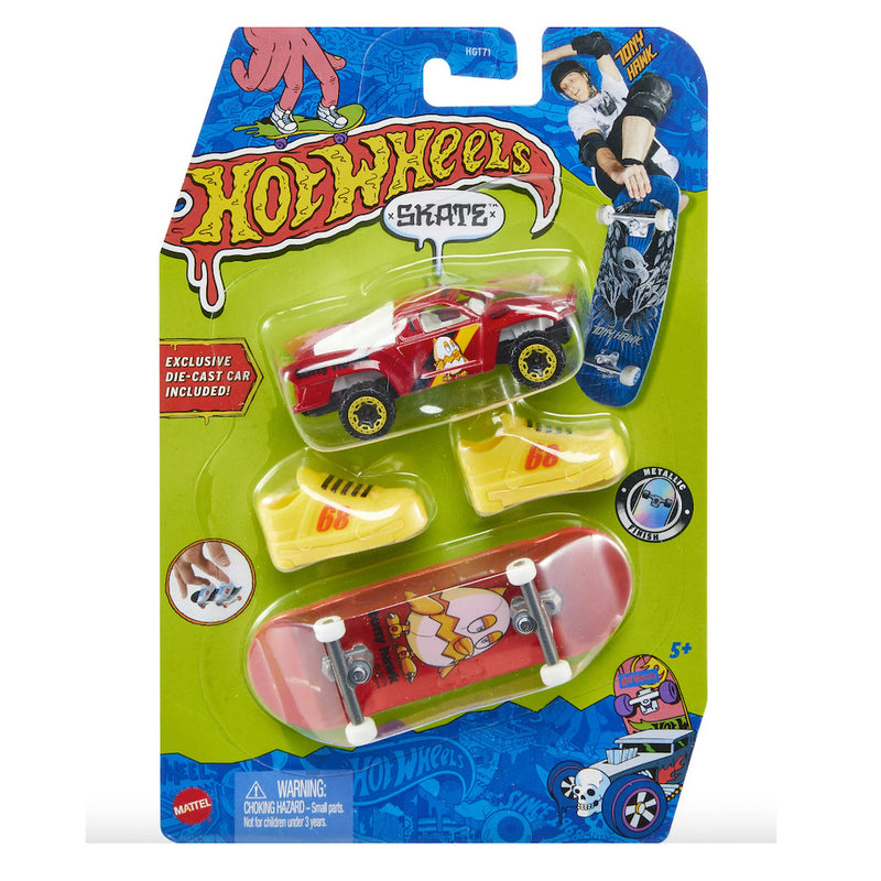 Baja Truck Hot Wheels Skate Fingerboard, Shoes and Diecast Vehicle