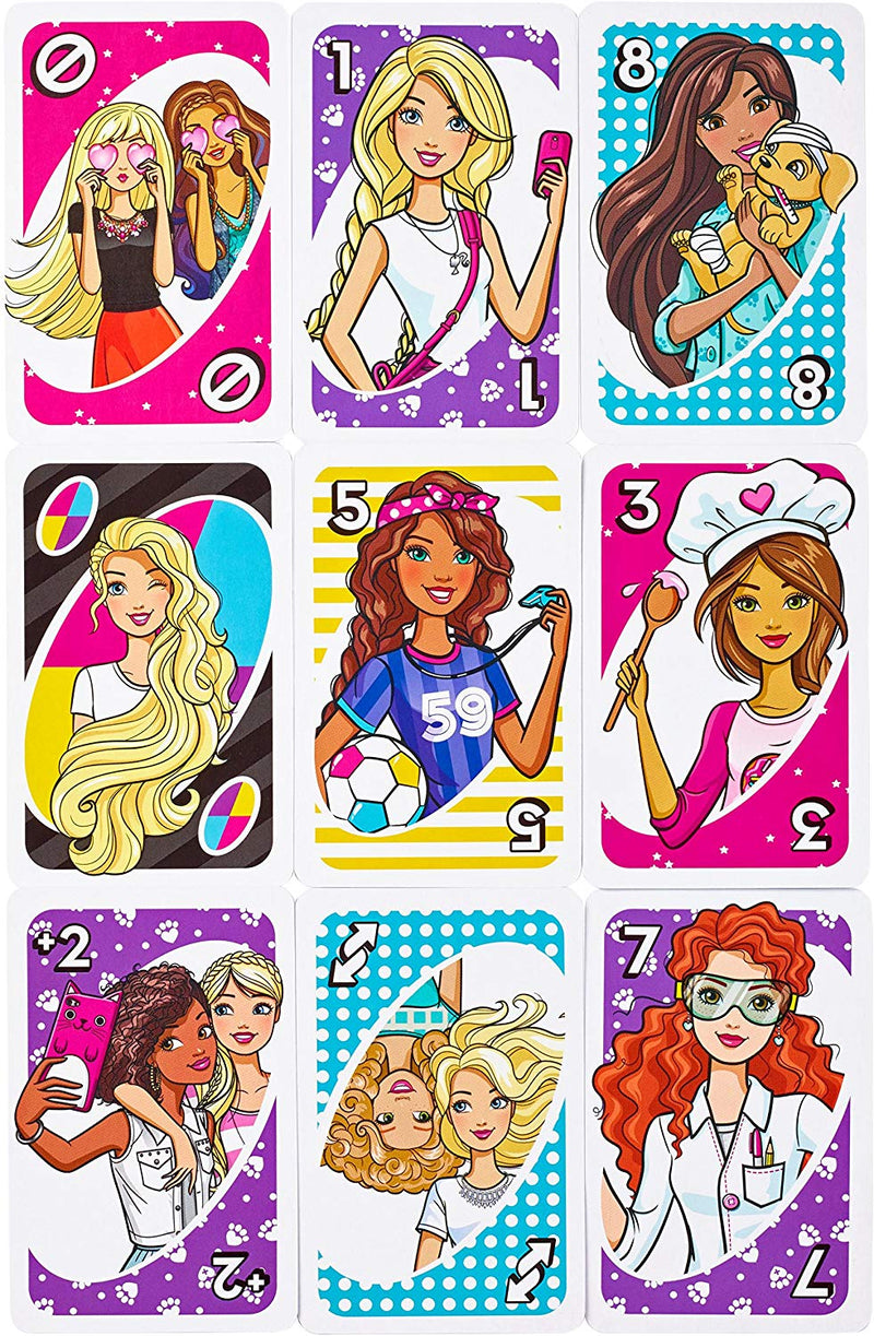 UNO Barbie Card Game