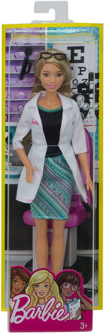 Barbie Eye Doctor Doll with Brunette Hair Eyeglasses and Exam Tool